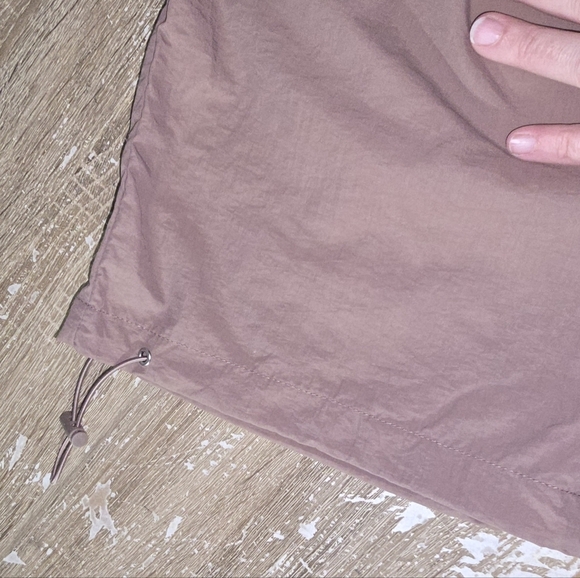 No Boundaries Dusty Rose Mauve Cargo Jumpsuit Wide Leg Mixed Media Junior's XL - Picture 3 of 8